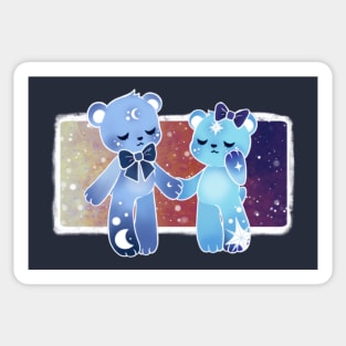 Moon and Star Sticker